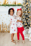 Mistletoe Magic 3/4 Sleeve Pocket Twirl Dress - Aaria Tees Aaria Tees