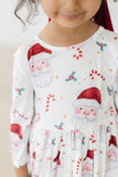 Mistletoe Magic 3/4 Sleeve Pocket Twirl Dress - Aaria Tees Aaria Tees