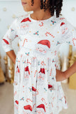 Mistletoe Magic 3/4 Sleeve Pocket Twirl Dress - Aaria Tees Aaria Tees