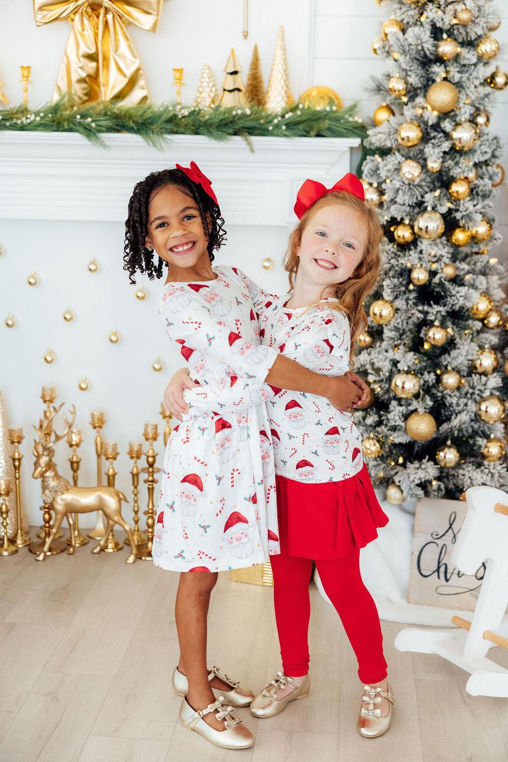Mistletoe Magic L/S Ruffle Tee - Aaria Tees Aaria Tees