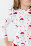 Mistletoe Magic L/S Ruffle Tee - Aaria Tees Aaria Tees