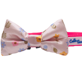 Modern Floral Flower Dog Bow Tie Aaria Tees