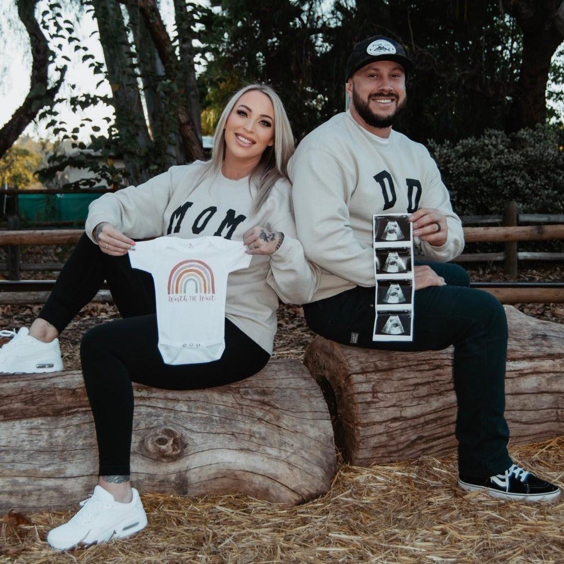 Mom and Dad Classic Soft Sweatshirt - Aaria Tees Aaria Tees