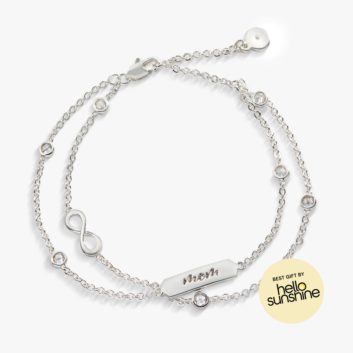 Mom Infinity Chain Double Strand Bracelet - Aaria Tees