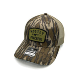 Mostly Peaceful Woven Patch Hat - Aaria Tees Aaria Tees
