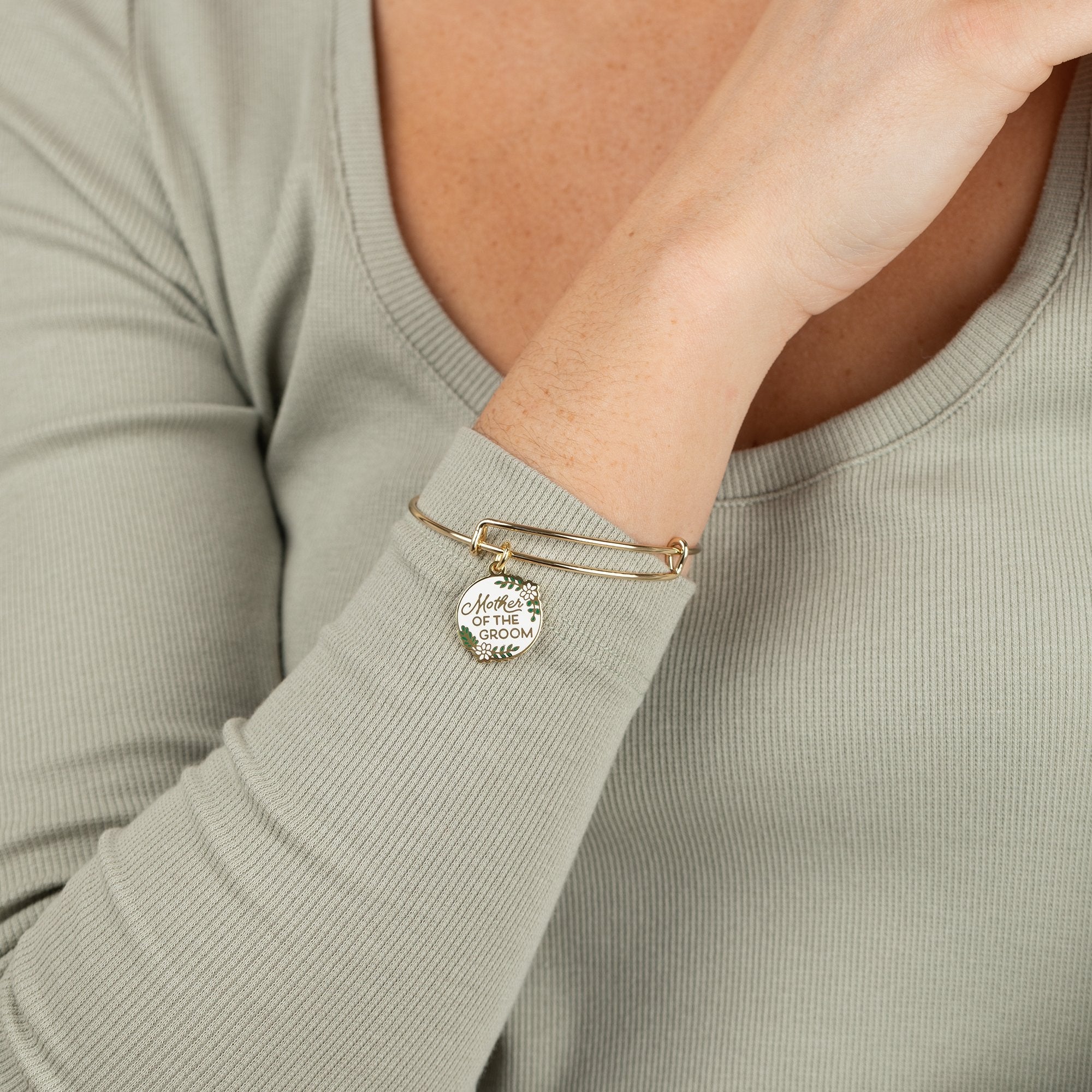 'Mother of the Groom' Charm Bangle - Aaria Tees Aaria Tees