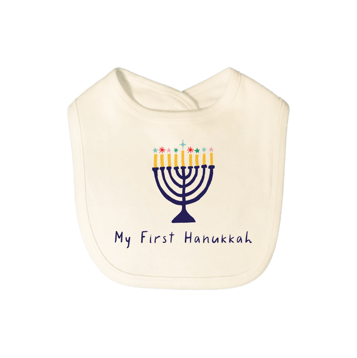 graphic bib | my first hanukkah - Aaria Tees