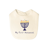 graphic bib | my first hanukkah - Aaria Tees Aaria Tees