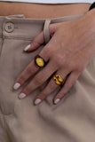 Katy Acrylic Ring - Brown Aaria Tees