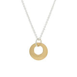 Circle Gold-Plated Necklace - Aaria Tees Aaria Tees