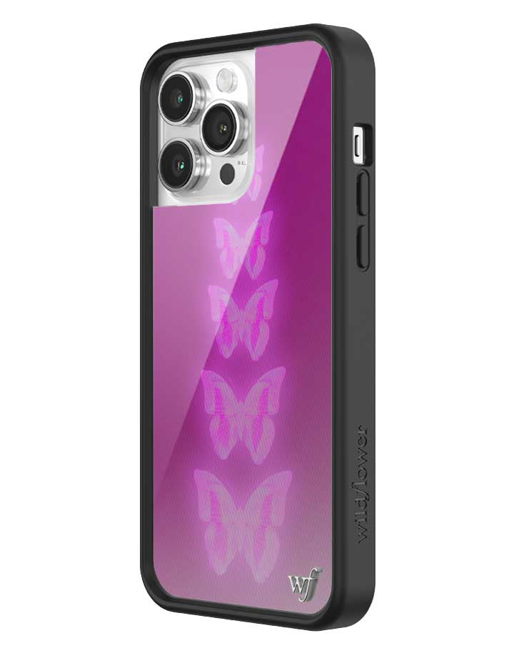 Neon Butterfly iPhone Case - Aaria Tees Aaria Tees
