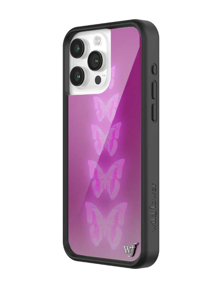 Neon Butterfly iPhone Case - Aaria Tees Aaria Tees