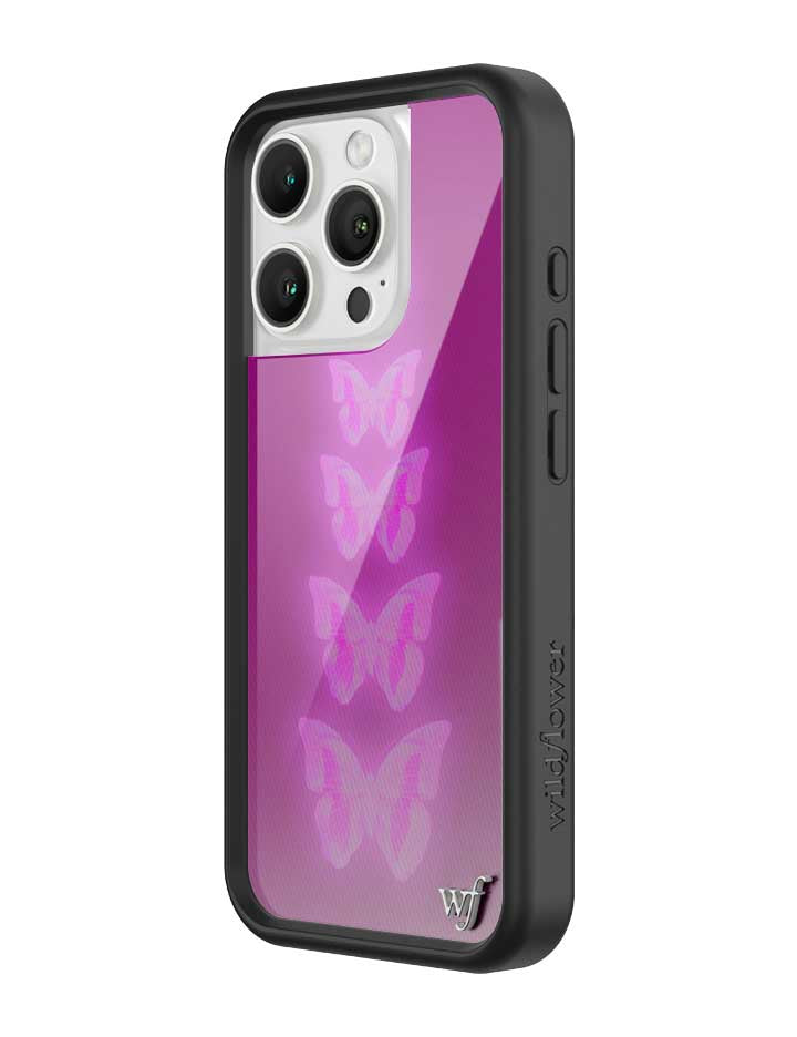 Neon Butterfly iPhone Case - Aaria Tees Aaria Tees