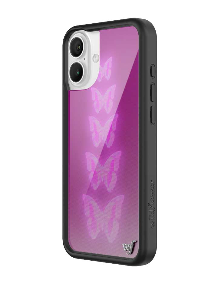 Neon Butterfly iPhone Case - Aaria Tees Aaria Tees