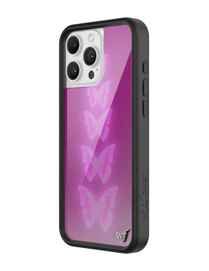 Neon Butterfly iPhone Case - Aaria Tees Aaria Tees