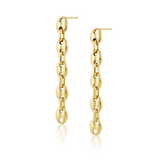 Tara Link Chain Earrings Aaria Tees