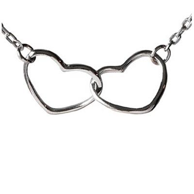 Linked Hearts Mom & Daughter Necklace - Aaria Tees Aaria Tees
