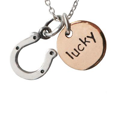 Carry a Little Luck Pewter Necklace - Aaria Tees Aaria Tees