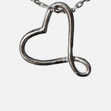 Figure Eight Heart Pewter Necklace - Aaria Tees Aaria Tees