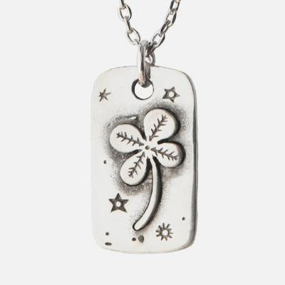 Four Leaf Clover Pewter Necklace! - Aaria Tees