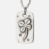 Four Leaf Clover Pewter Necklace! - Aaria Tees Aaria Tees