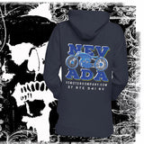 Nevada Blue and Grey Pullover Hoodie - Aaria Tees Aaria Tees