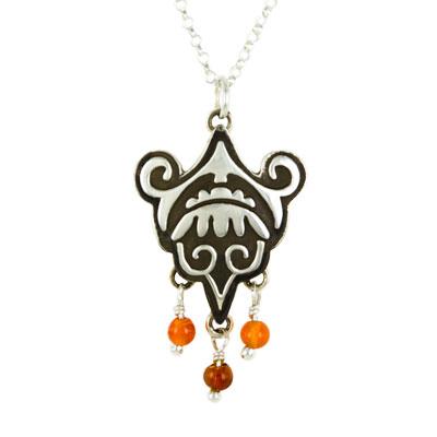 Jeanette Flor Sterling Silver Necklace - Aaria Tees
