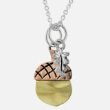 Leafy Charms Mixed Metals Necklace - Aaria Tees Aaria Tees
