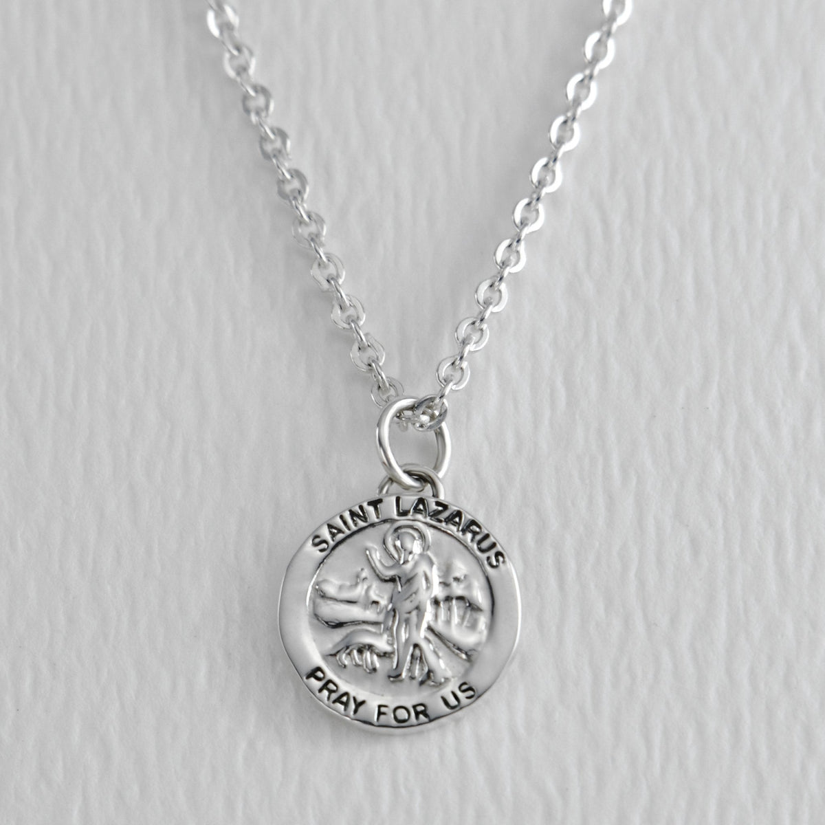 Saint Lazaro Sterling Silver Necklace - Aaria Tees