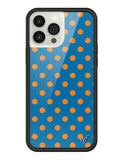 Polka Dot | Blue and Orange iPhone Case Aaria Tees