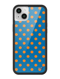 Polka Dot | Blue and Orange iPhone Case Aaria Tees