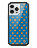 Polka Dot | Blue and Orange iPhone Case Aaria Tees