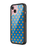Polka Dot | Blue and Orange iPhone Case Aaria Tees