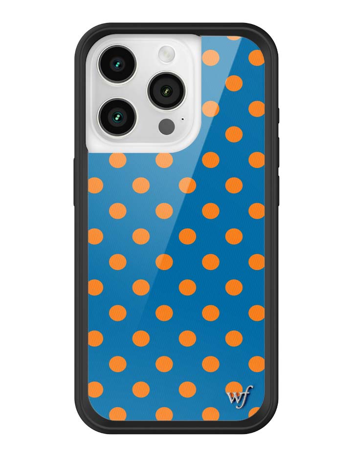 Polka Dot | Blue and Orange iPhone Case - Aaria Tees Aaria Tees