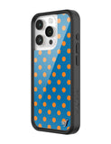 Polka Dot | Blue and Orange iPhone Case - Aaria Tees Aaria Tees