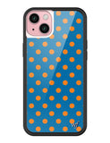 Polka Dot | Blue and Orange iPhone Case - Aaria Tees Aaria Tees