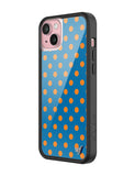 Polka Dot | Blue and Orange iPhone Case - Aaria Tees Aaria Tees