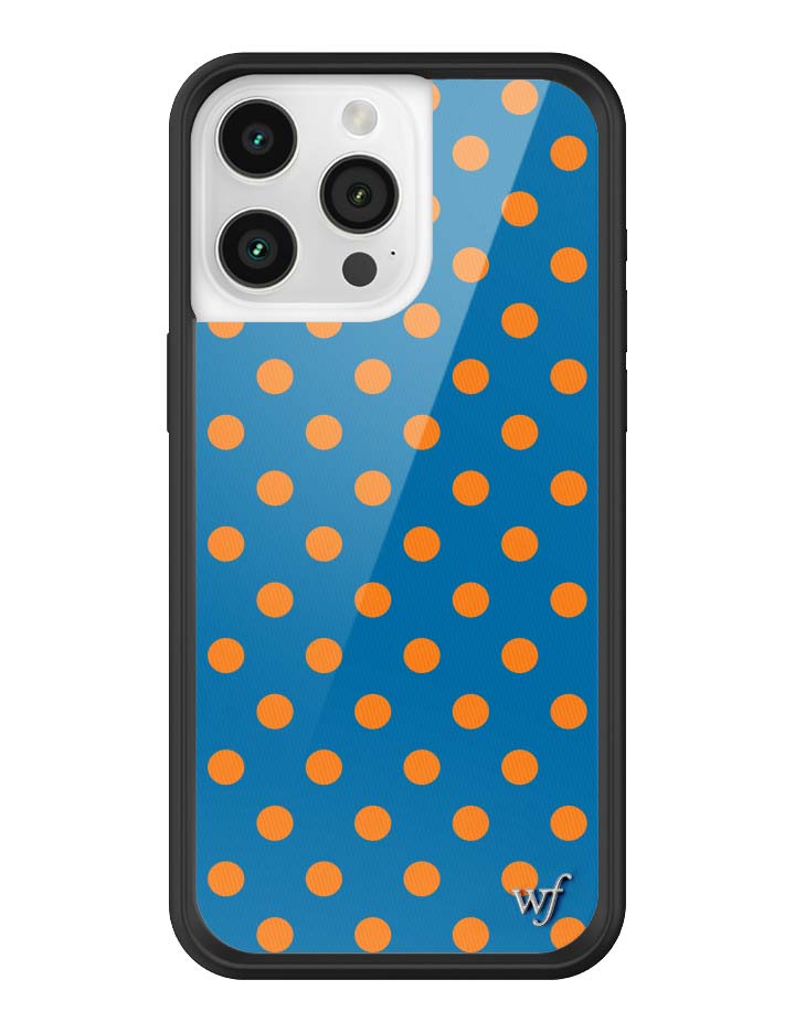 Polka Dot | Blue and Orange iPhone Case - Aaria Tees Aaria Tees