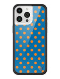 Polka Dot | Blue and Orange iPhone Case - Aaria Tees Aaria Tees
