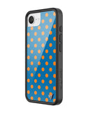 Polka Dot | Blue and Orange iPhone Case - Aaria Tees Aaria Tees