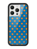 Polka Dot | Blue and Orange iPhone Case - Aaria Tees Aaria Tees