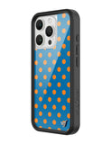 Polka Dot | Blue and Orange iPhone Case - Aaria Tees Aaria Tees