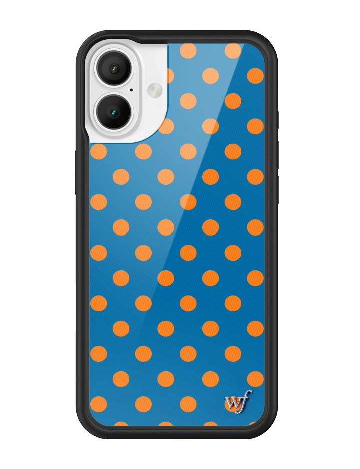 Polka Dot | Blue and Orange iPhone Case - Aaria Tees Aaria Tees