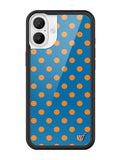 Polka Dot | Blue and Orange iPhone Case - Aaria Tees Aaria Tees