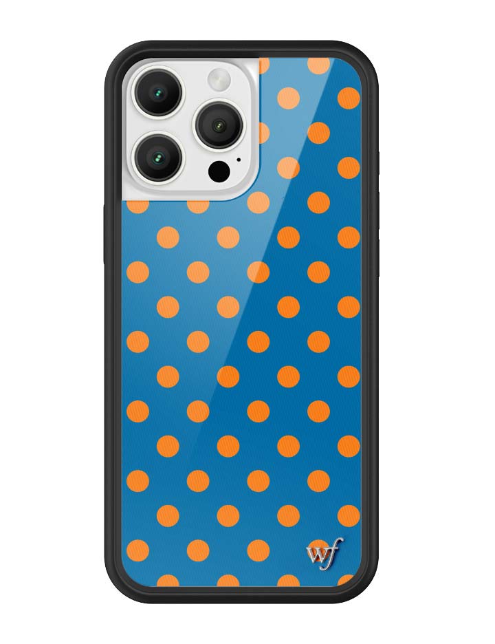 Polka Dot | Blue and Orange iPhone Case - Aaria Tees Aaria Tees