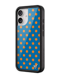 Polka Dot | Blue and Orange iPhone Case - Aaria Tees Aaria Tees