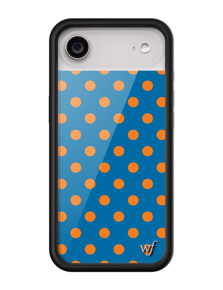 Polka Dot | Blue and Orange iPhone Case - Aaria Tees Aaria Tees