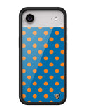Polka Dot | Blue and Orange iPhone Case - Aaria Tees Aaria Tees