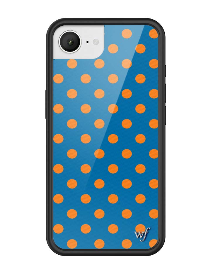 Polka Dot | Blue and Orange iPhone Case - Aaria Tees Aaria Tees