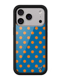 Polka Dot | Blue and Orange iPhone Case - Aaria Tees Aaria Tees